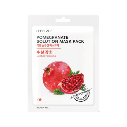 [ LEBELAGE ] Pomegranate Solution Mask Pack 25g | Radiance Korean Face Mask