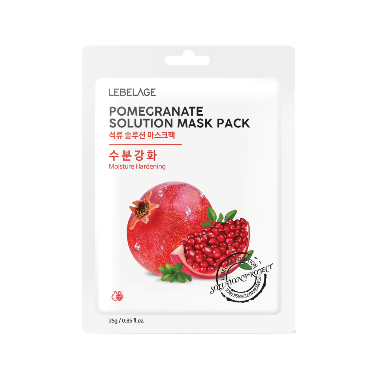 [ LEBELAGE ] Solution Mask Pack 25g (11 Types)  | Korean Hydrating Face Mask ( 1PC )