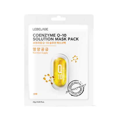 [ LEBELAGE ] Coenzyme Q10 Solution Mask Pack 25g | Firming Korean Face Mask