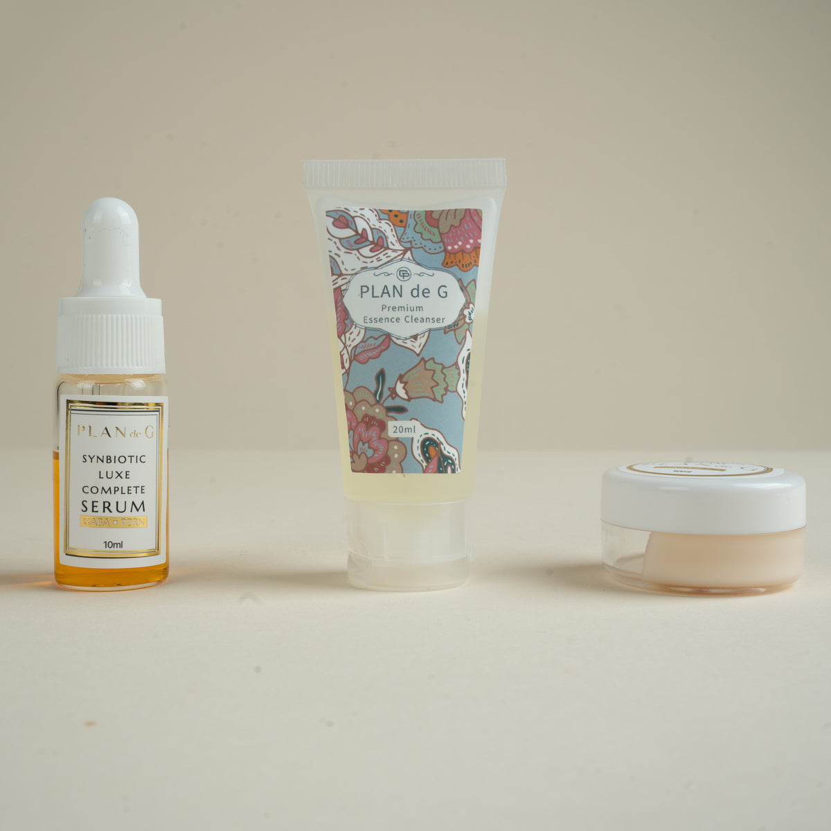 [ PLAN de G ] Signature Set of 3 Miniature Travel Collection With free Pouch