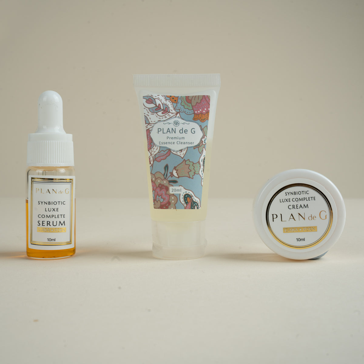[ PLAN de G ] Signature Set of 3 Miniature Travel Collection With free Pouch