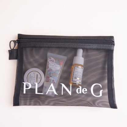 [ PLAN de G ] Signature Set of 3 Miniature Travel Collection With free Pouch