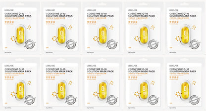 [ LEBELAGE ] Coenzyme Q10 Solution Mask Pack 25g | Firming Korean Face Mask