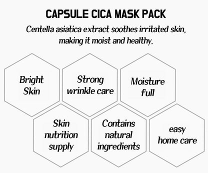 [ LEBELAGE ] Capsule Cica Mask Pack 28g | Calming Korean Face Mask