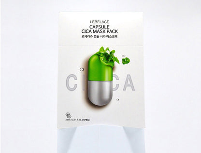 [ LEBELAGE ] Capsule Cica Mask Pack 28g | Calming Korean Face Mask