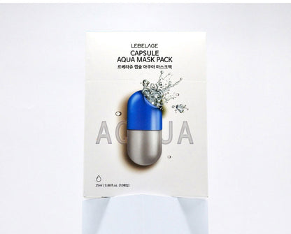 [ LEBELAGE ] Capsule Aqua Mask Pack 28g | Hydrating Korean Face Mask