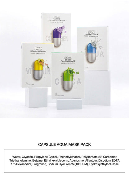 [ LEBELAGE ] Capsule Aqua Mask Pack 28g | Hydrating Korean Face Mask