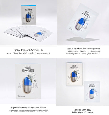 [ LEBELAGE ] Capsule Aqua Mask Pack 28g | Hydrating Korean Face Mask