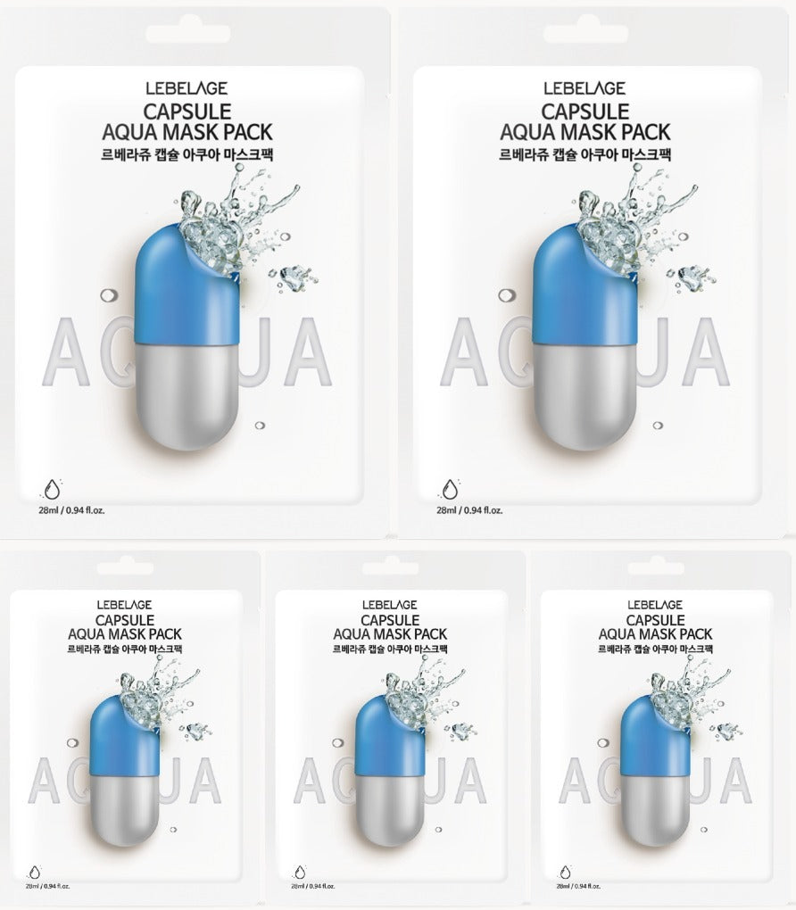 [ LEBELAGE ] Capsule Aqua Mask Pack 28g | Hydrating Korean Face Mask