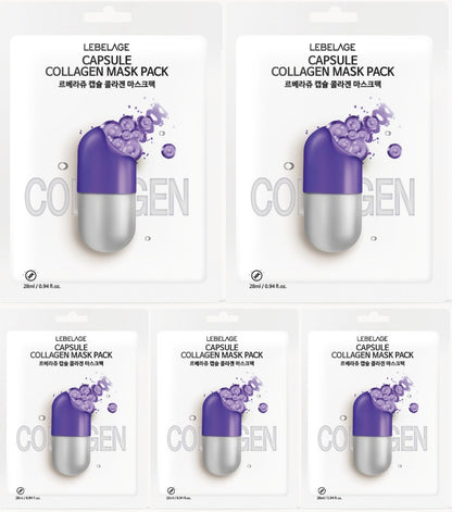 [ LEBELAGE ] Capsule Collagen Mask Pack 28g | Firming Korean Face Mask