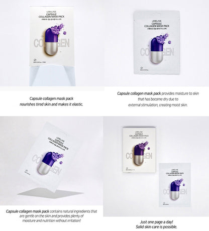 [ LEBELAGE ] Capsule Collagen Mask Pack 28g | Firming Korean Face Mask