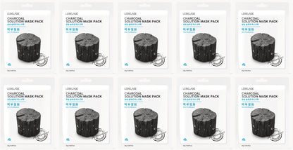 [ LEBELAGE ] Charcoal Solution Mask Pack 25g | Purifying Korean Face Mask
