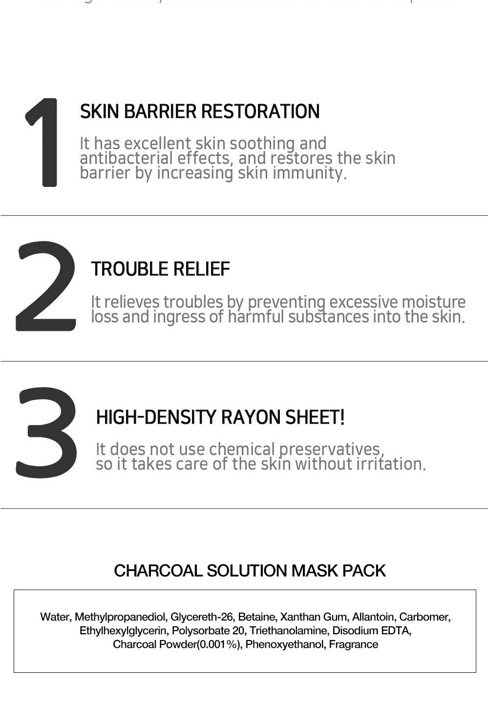 [ LEBELAGE ] Charcoal Solution Mask Pack 25g | Purifying Korean Face Mask