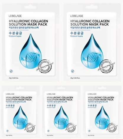 [ LEBELAGE ] Hyaluronic Collagen Solution Mask Pack 25g | Firming Korean Face Mask