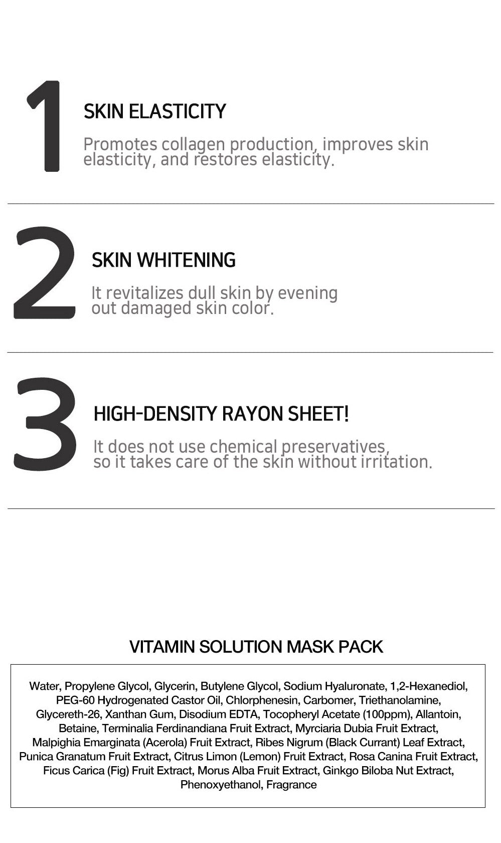 [ LEBELAGE ] Vitamin Solution Mask Pack 25g | Brightening Korean Face Mask