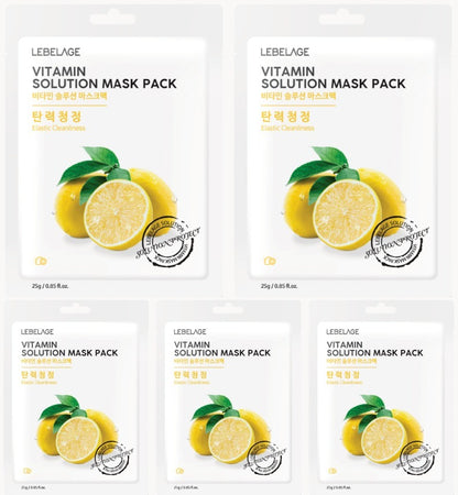 [ LEBELAGE ] Vitamin Solution Mask Pack 25g | Brightening Korean Face Mask