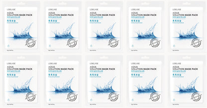 [ LEBELAGE ] Aqua Solution Mask Pack 25g | Hydrating Korean Sheet Face Mask