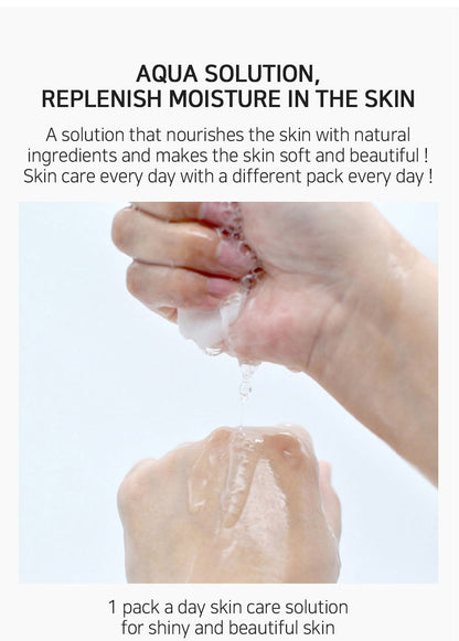 [ LEBELAGE ] Aqua Solution Mask Pack 25g | Hydrating Korean Sheet Face Mask