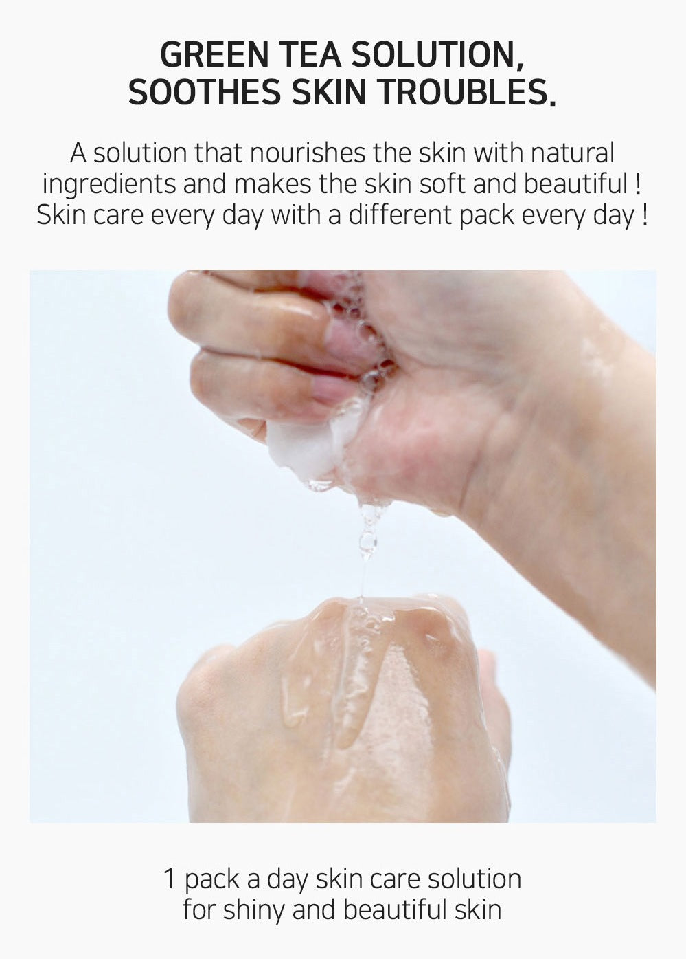 [ LEBELAGE ] Green Tea Solution Mask Pack 25g | Calming Korean Sheet Face Mask