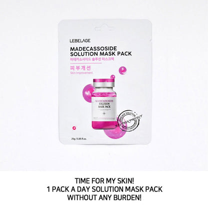 [ LEBELAGE ] Madecassoside Solution Mask Pack 25g | Calming Korean Face Mask