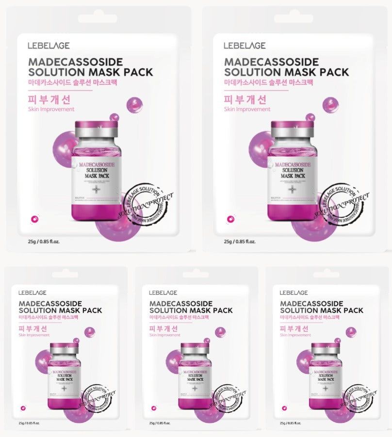 [ LEBELAGE ] Madecassoside Solution Mask Pack 25g | Calming Korean Face Mask