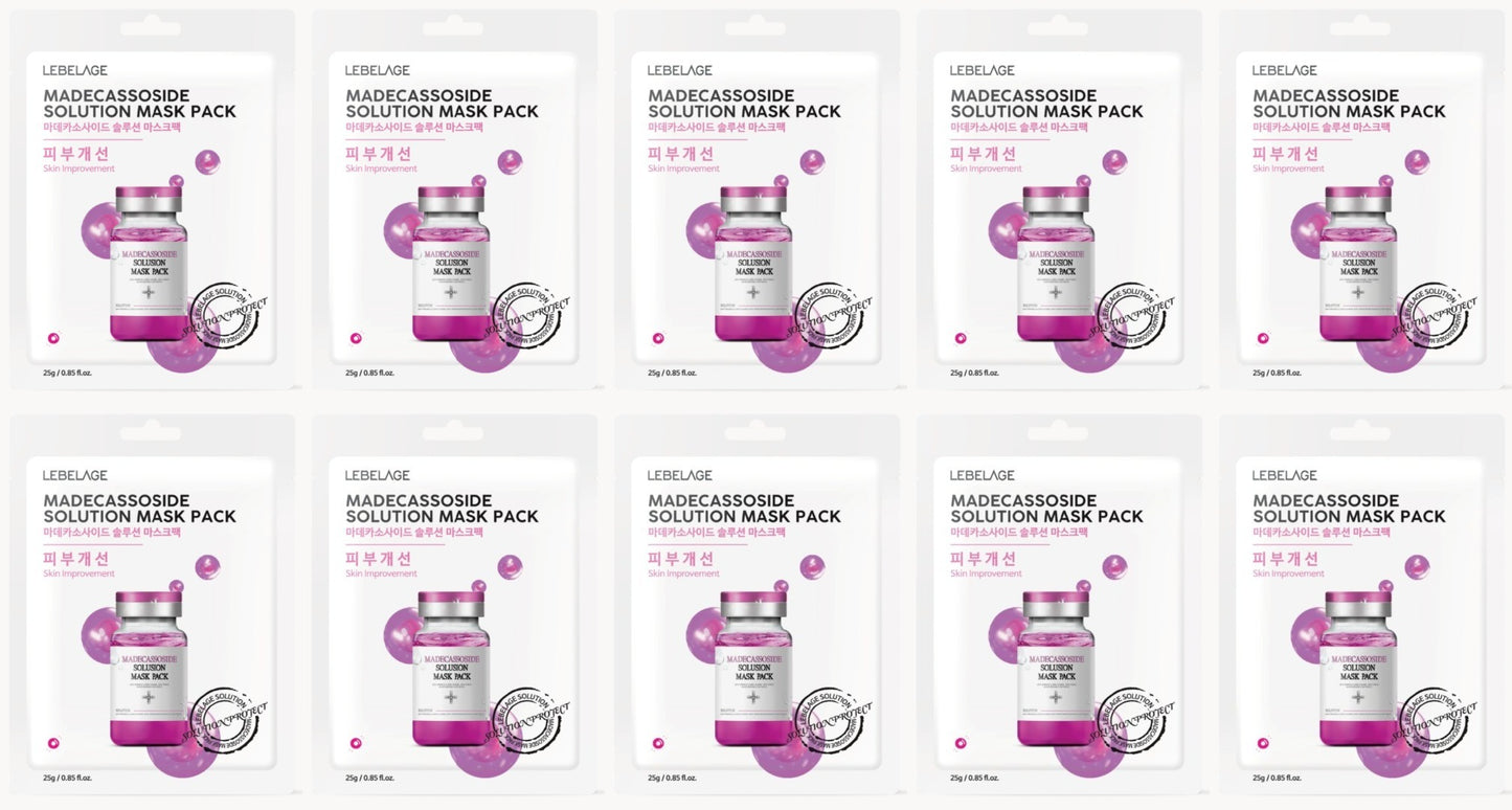 [ LEBELAGE ] Madecassoside Solution Mask Pack 25g | Calming Korean Face Mask