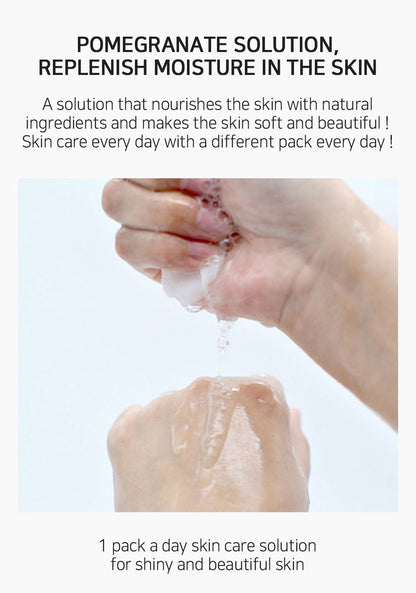 [ LEBELAGE ] Pomegranate Solution Mask Pack 25g | Radiance Korean Face Mask