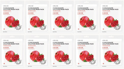[ LEBELAGE ] Pomegranate Solution Mask Pack 25g | Radiance Korean Face Mask