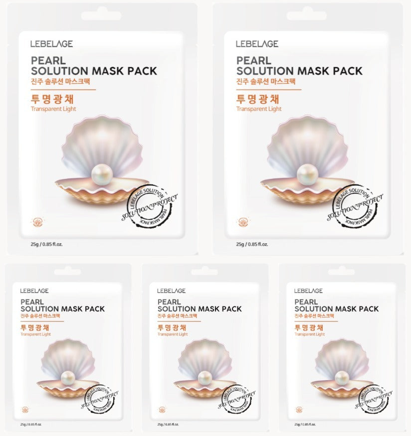 [ LEBELAGE ] Pearl Solution Mask Pack 25g | Glow Boosting Korean Face Mask