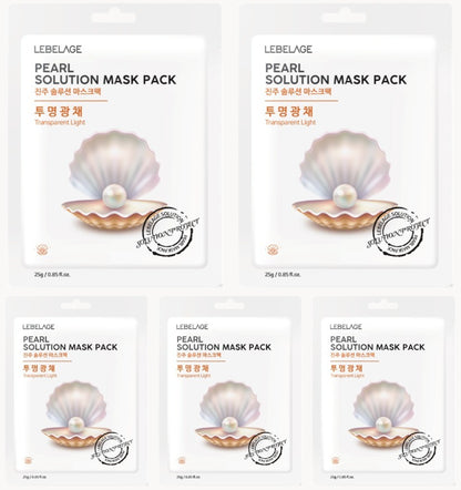 [ LEBELAGE ] Pearl Solution Mask Pack 25g | Glow Boosting Korean Face Mask