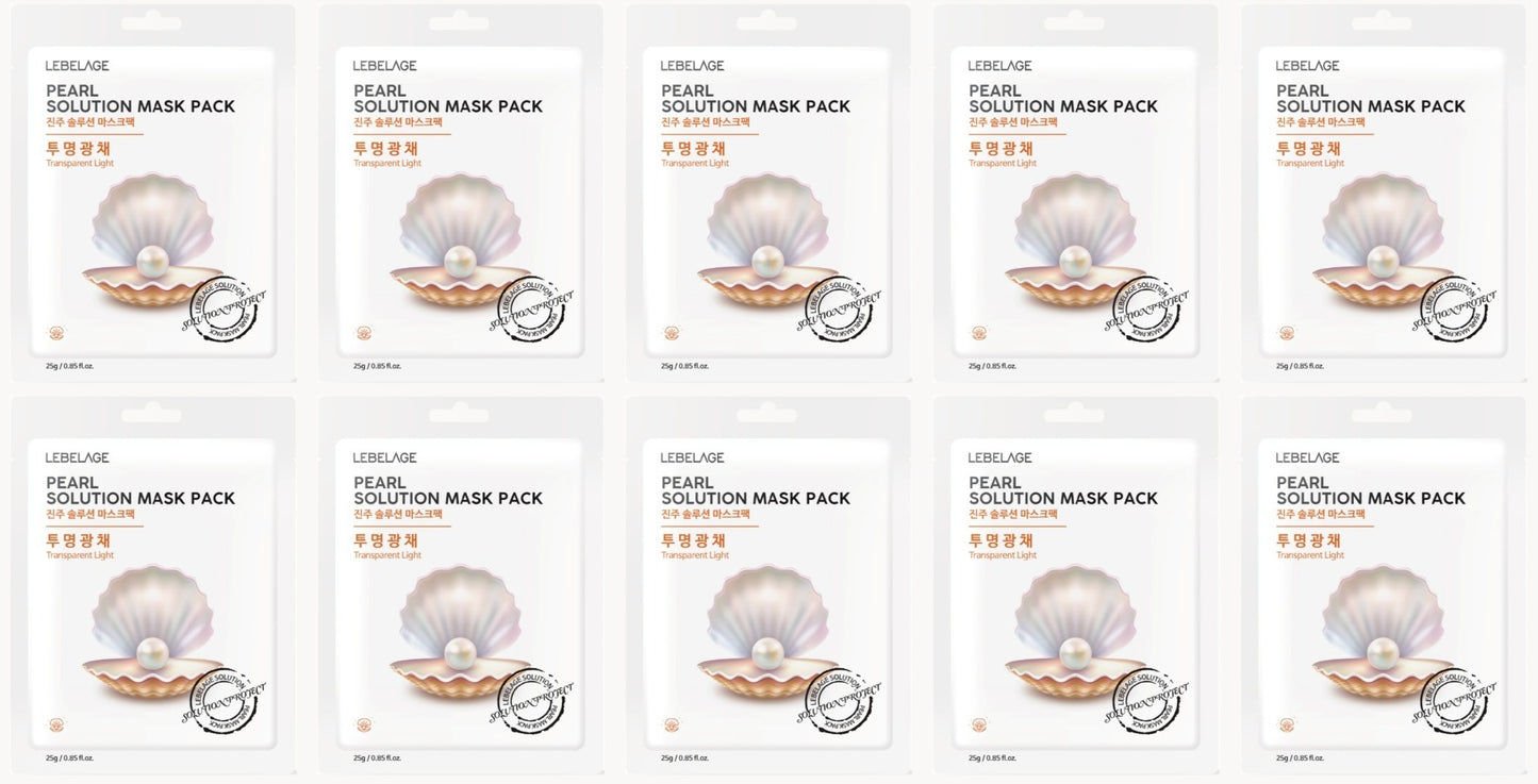 [ LEBELAGE ] Pearl Solution Mask Pack 25g | Glow Boosting Korean Face Mask