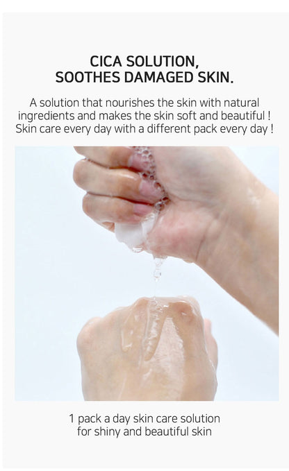 [ LEBELAGE ] Cica Solution Mask Pack 25g | Calming Korean Sheet Face Mask